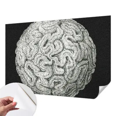 3D fotobehang met bolvormige structuur