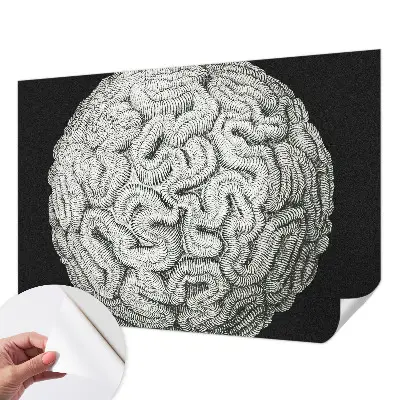 3D fotobehang met bolvormige structuur