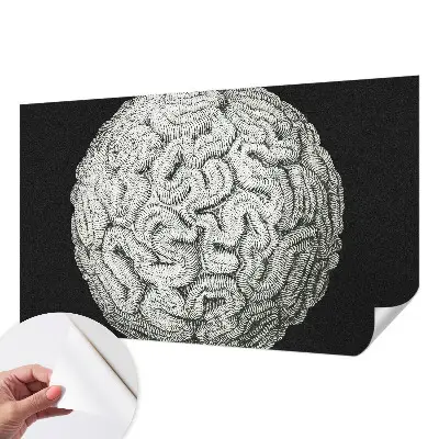 3D fotobehang met bolvormige structuur