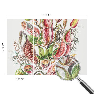 Fotobehang voor kinderkamer met plantmotieven