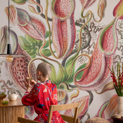 Fotobehang voor kinderkamer met plantmotieven