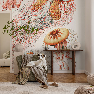Fotobehang babykamer met print van een sierkwal