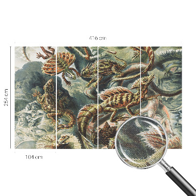 Fotobehang voor de kinderkamer Exotische reptielen