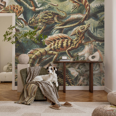 Fotobehang voor de kinderkamer Exotische reptielen