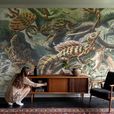 Fotobehang voor de kinderkamer Exotische reptielen