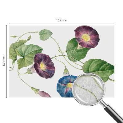 Fotobehang tienerkamer met een bloemrijk en elegant dessin