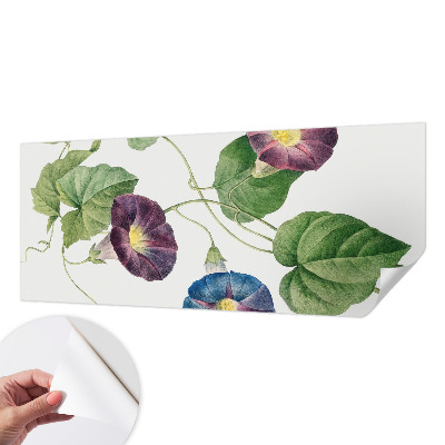 Fotobehang tienerkamer met een bloemrijk en elegant dessin