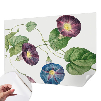 Fotobehang tienerkamer met een bloemrijk en elegant dessin