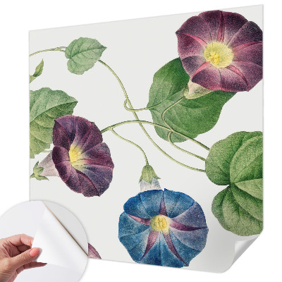 Fotobehang tienerkamer met een bloemrijk en elegant dessin