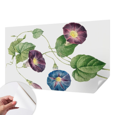 Fotobehang tienerkamer met een bloemrijk en elegant dessin