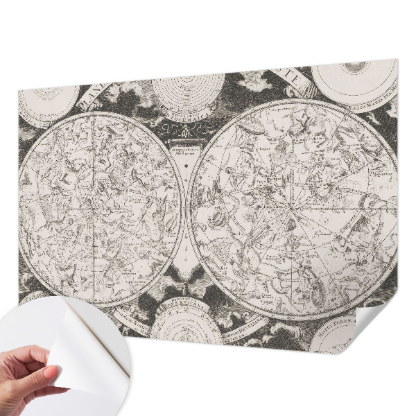 Zelfklevende behangsticker Sterrenkaart