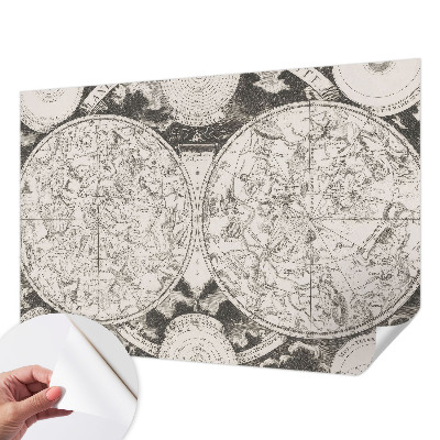 Zelfklevende behangsticker Sterrenkaart