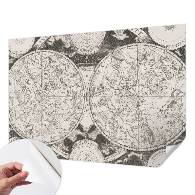 Zelfklevende behangsticker Sterrenkaart