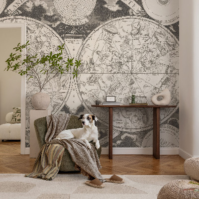 Zelfklevende behangsticker Sterrenkaart