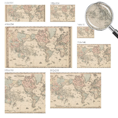 Fotobehang kinderkamer Historische kaart