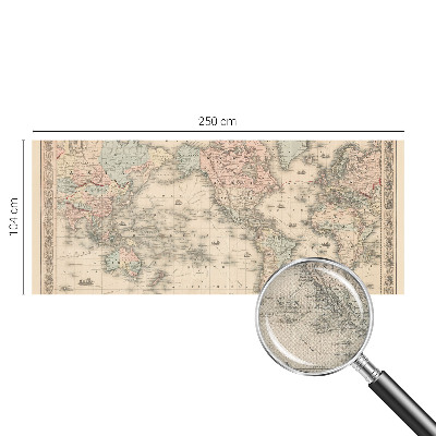 Fotobehang kinderkamer met een historische kaart als motief