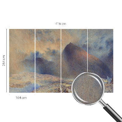 Foto behang voor de kinderkamer Berglandschap