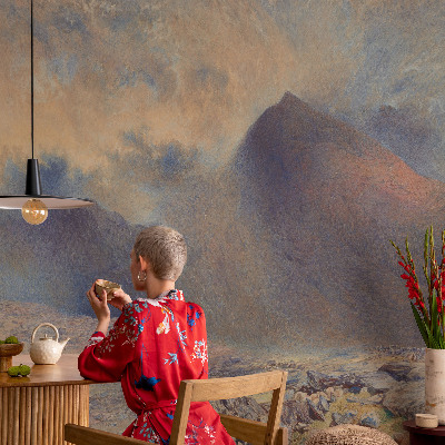 Foto behang voor de kinderkamer Berglandschap