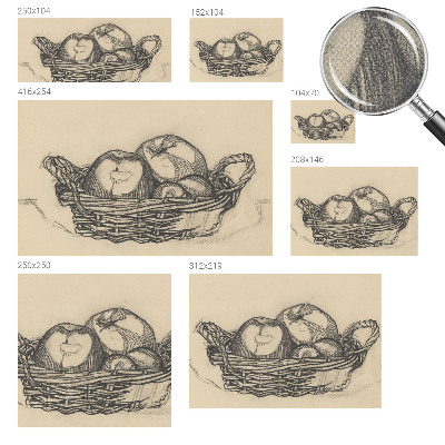 Fotobehang voor de kinderkamer Fruitmand