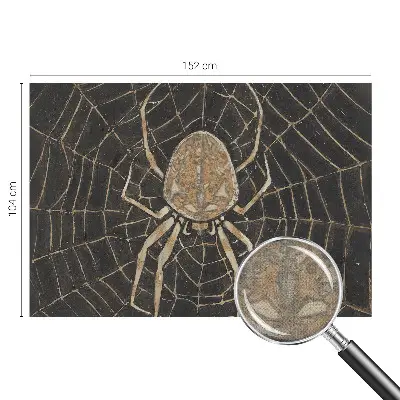 Fotobehang tienerkamer met een print van een spinnenweb