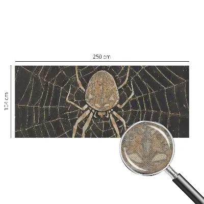 Fotobehang tienerkamer met een print van een spinnenweb
