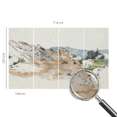 Foto behang voor de kinderkamer Rotslandschap