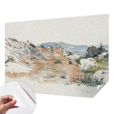 Foto behang voor de kinderkamer Rotslandschap