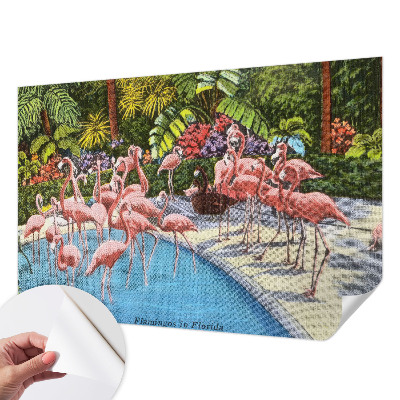 3D fotobehang met een exotische scène