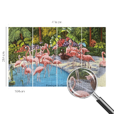 3D fotobehang Exotische scène