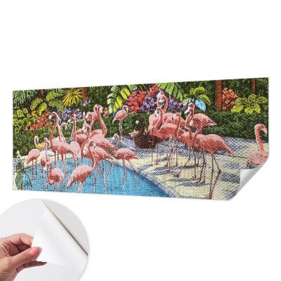 3D fotobehang met een exotische scène