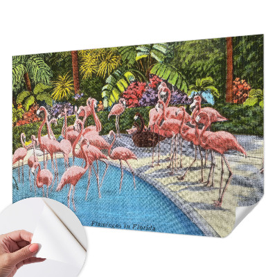 3D fotobehang met een exotische scène
