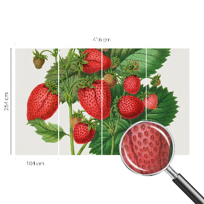 Fotobehang zelfklevend met zomerfruit-print
