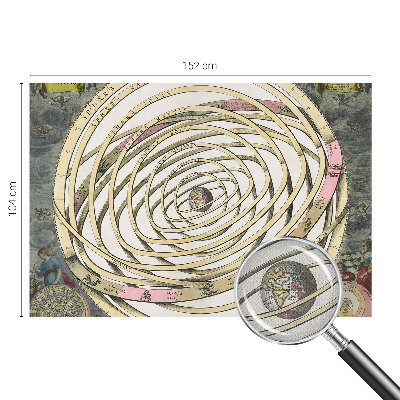 Zelfklevende behangsticker met een kosmische spiraal