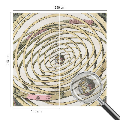 Zelfklevende behangsticker met een kosmische spiraal