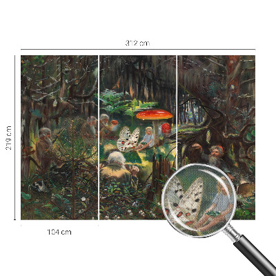 Zelfklevend fotobehang op maat Sprookjesbos