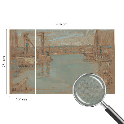 Fotobehang kinderkamer Uitzichten vanuit de haven