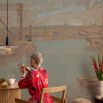 Fotobehang kinderkamer Uitzichten vanuit de haven