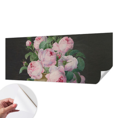 Fotobehang tienerkamer met een bloemig, elegant motief