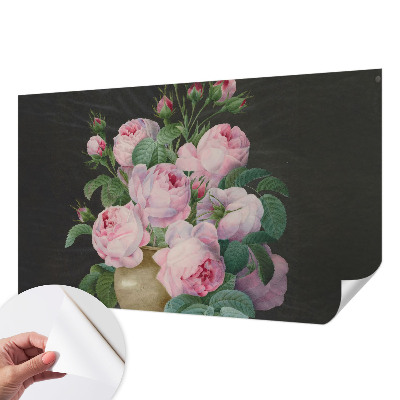 Fotobehang tienerkamer met een bloemig, elegant motief