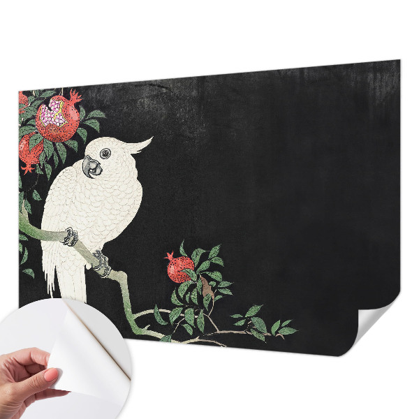 Fotobehang voor kinderkamer Granaatappelpapegaai