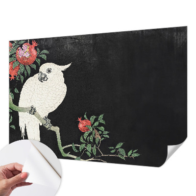 Fotobehang voor kinderkamer Granaatappelpapegaai