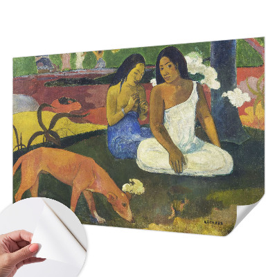 Zelfklevende behangsticker met een exotische scène