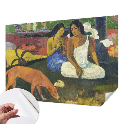 Zelfklevende behangsticker met een exotische scène