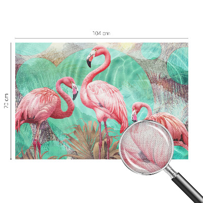 Zelfklevend fotobehang met exotische vogels als motief