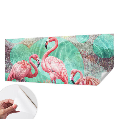 Zelfklevend fotobehang met exotische vogels als motief