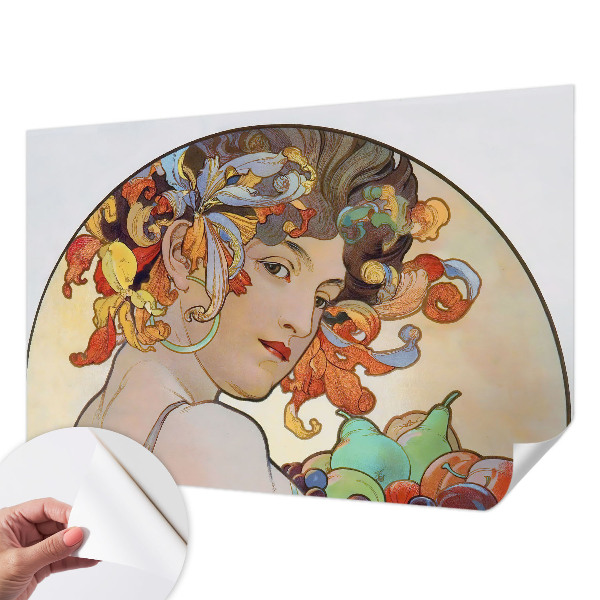 Zelfklevend fotobehang op maat Kleurrijke Art Nouveau