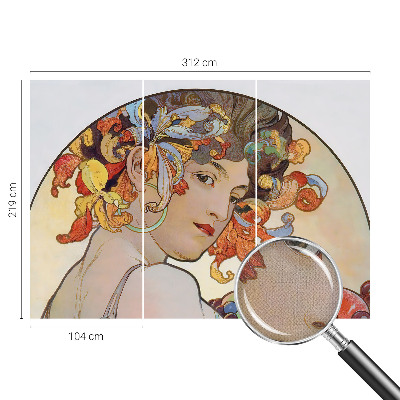 Zelfklevend fotobehang op maat Kleurrijke Art Nouveau