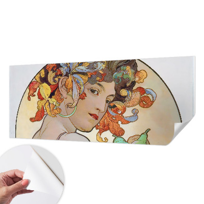 Zelfklevend fotobehang op maat Kleurrijke Art Nouveau