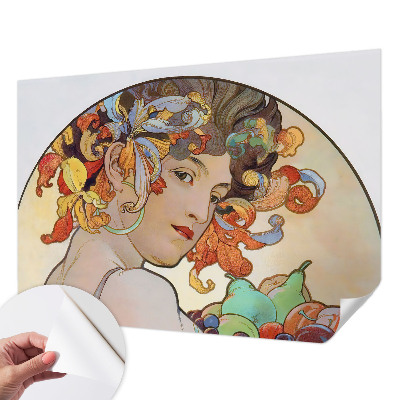 Zelfklevend fotobehang op maat Kleurrijke Art Nouveau