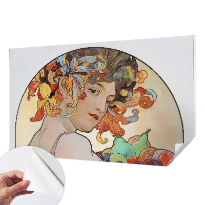 Zelfklevend fotobehang op maat Kleurrijke Art Nouveau